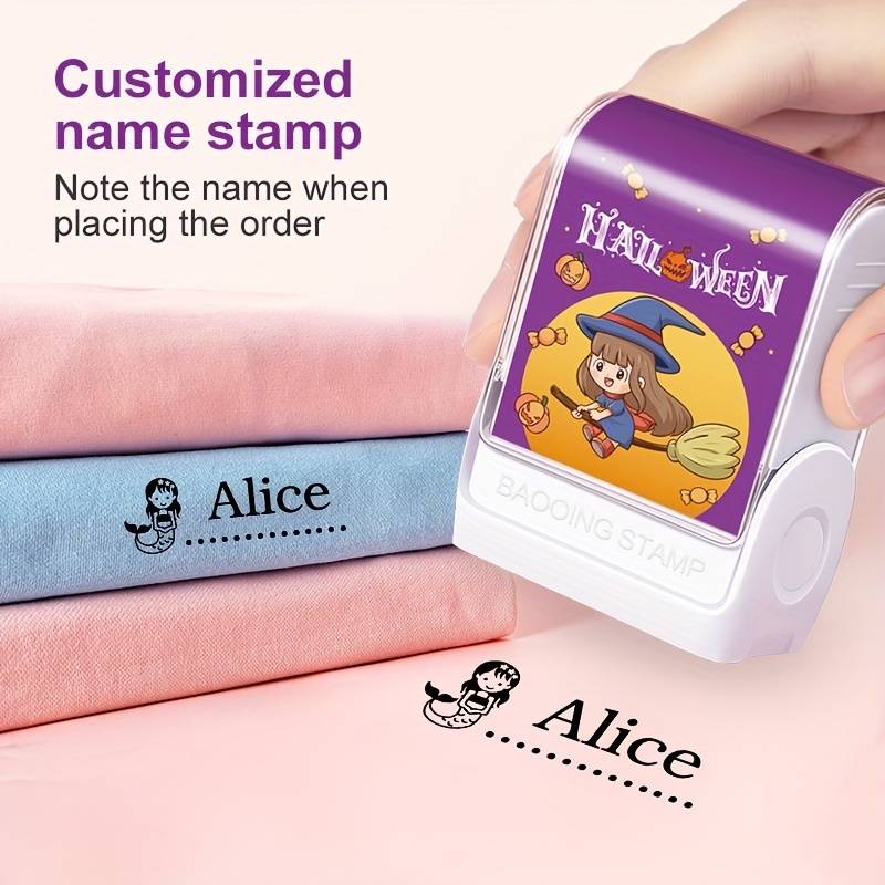 Purple Halloween Custom made Baby Name Stamp Diy For - Temu